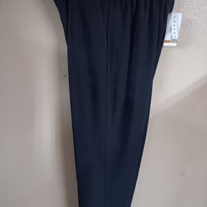 New Alfred Dunner Pants Womens 16W  Dress Pants (Black).